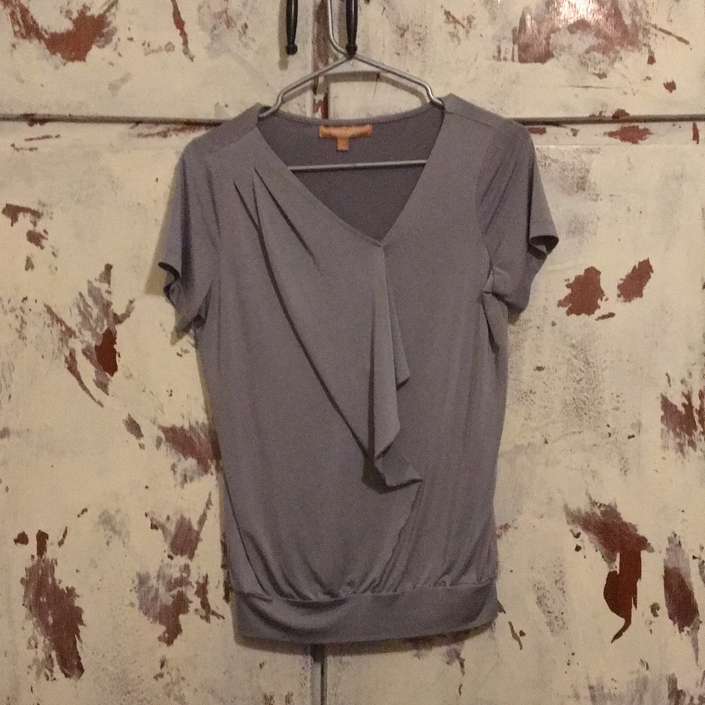 Ellen Tracy Gray Blouse